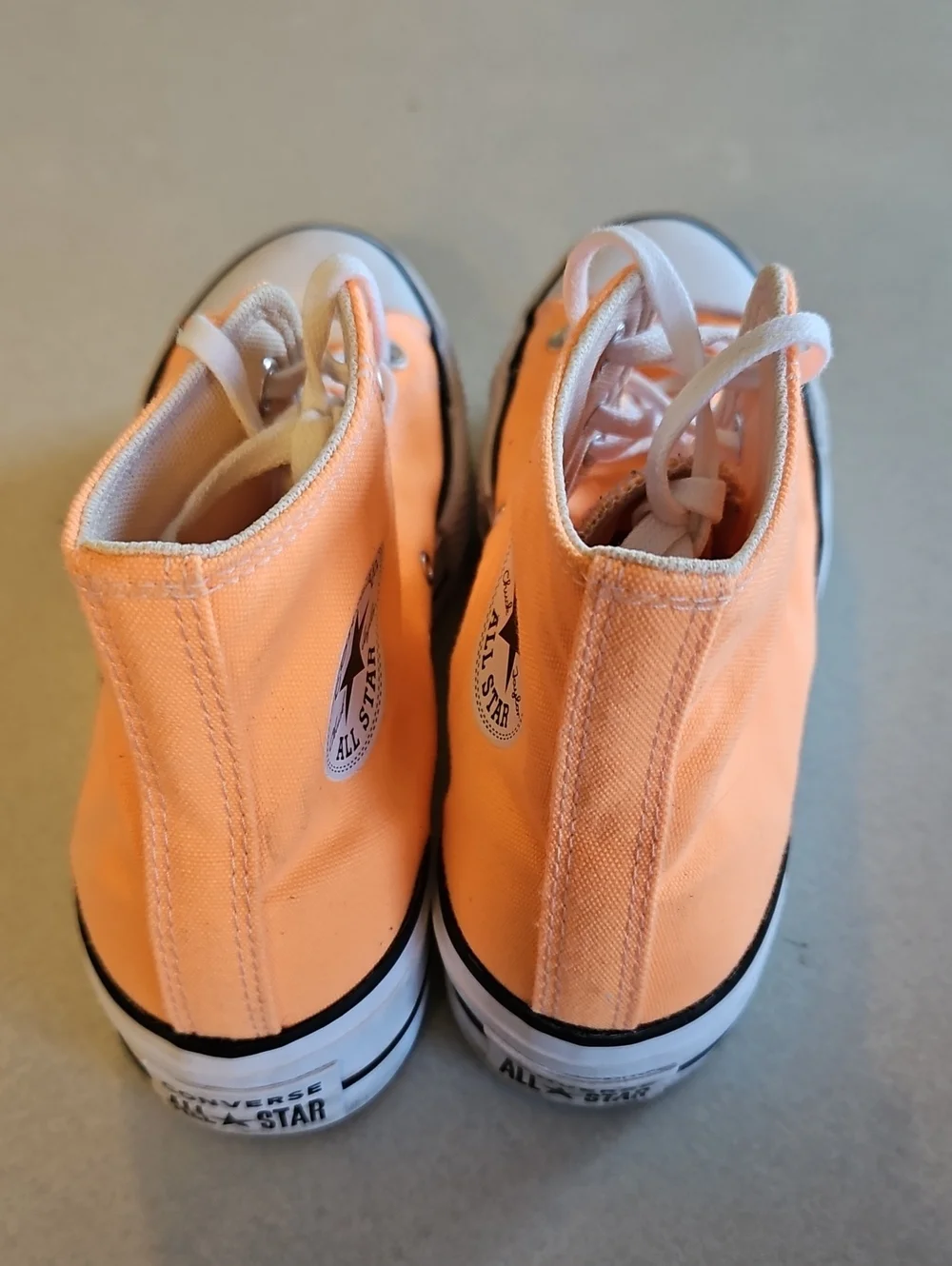 Orange Platform Converse Sneakers